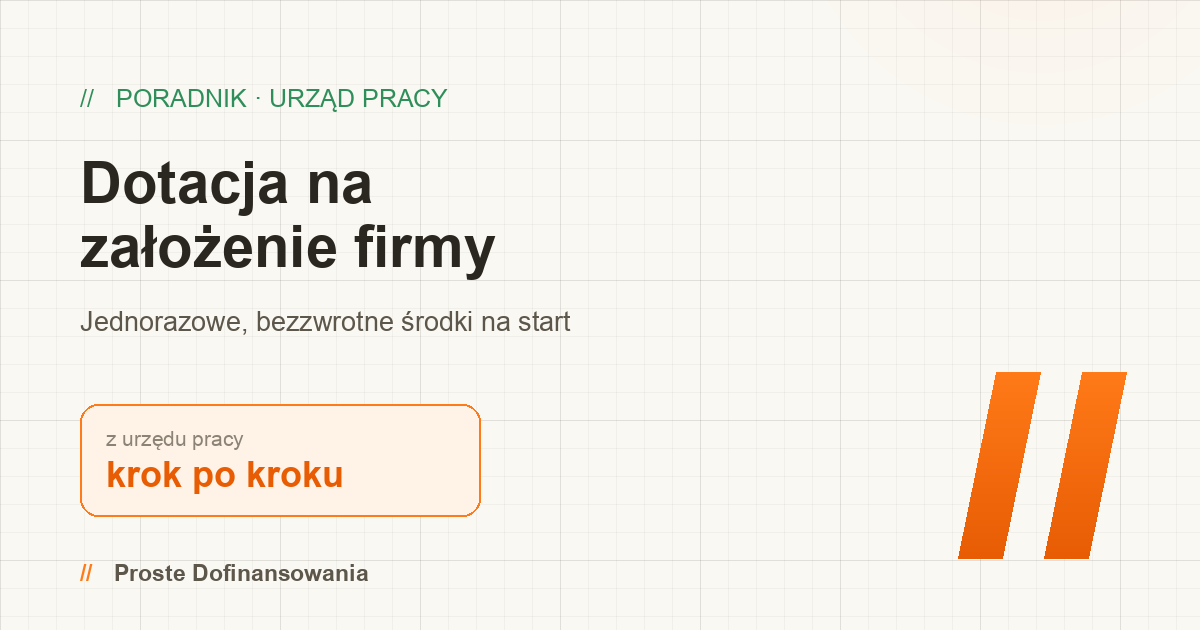 Dotacja z urzędu pracy na firmę 2026 — do ok. 57 000 zł